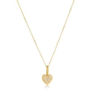 Sif Jakobs - Pendant Caro - 18k gold plated, with white zirconia