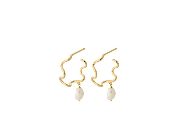 Pernille Corydon - Small Bay Earrings size 30 mm