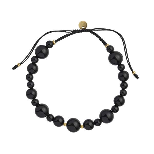 Stine A - Cherrie Bon Bon armbånd - sort onyx