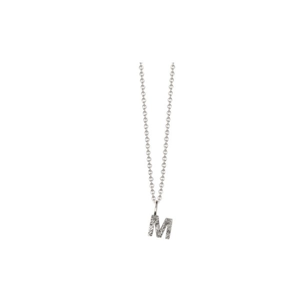 Jeberg Jewellery - I AM ME "M" necklace 45 cm silver