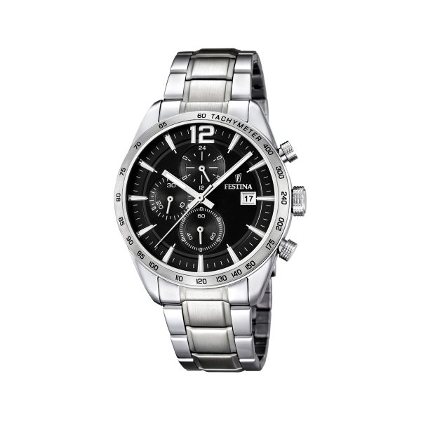 FESTINA Herreur STÅL CHRONO LÆNKE