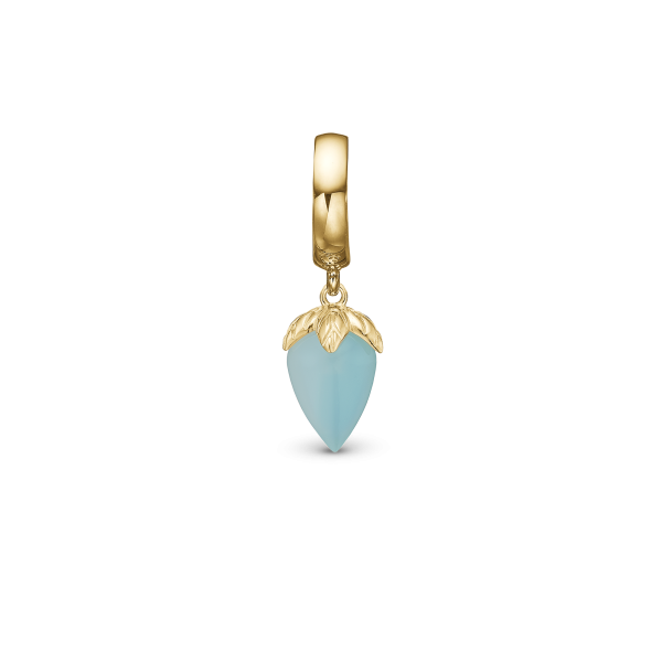 Christina Design - Blue Chalcedony, colorful, gold pl