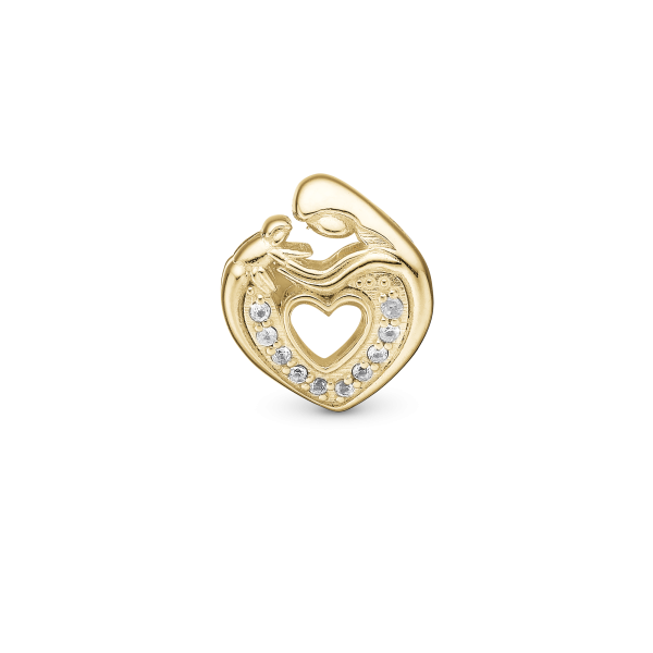 Christina Design - Mother & Child Heart, gold pl silver