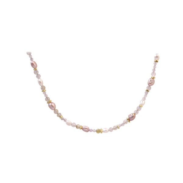 Aqua Dulce - FRESA ROSE NECKLACE  |  GOLDEN